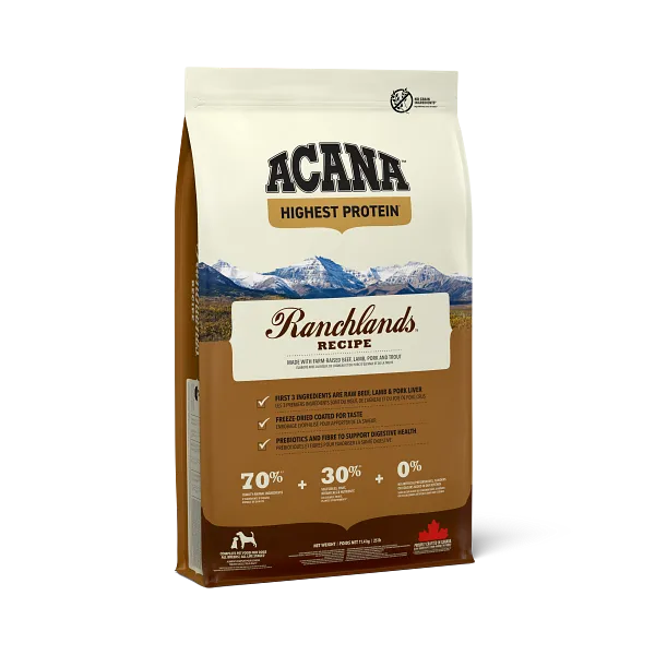 Acana Highest Protein – Ranchlands Dog Recipe