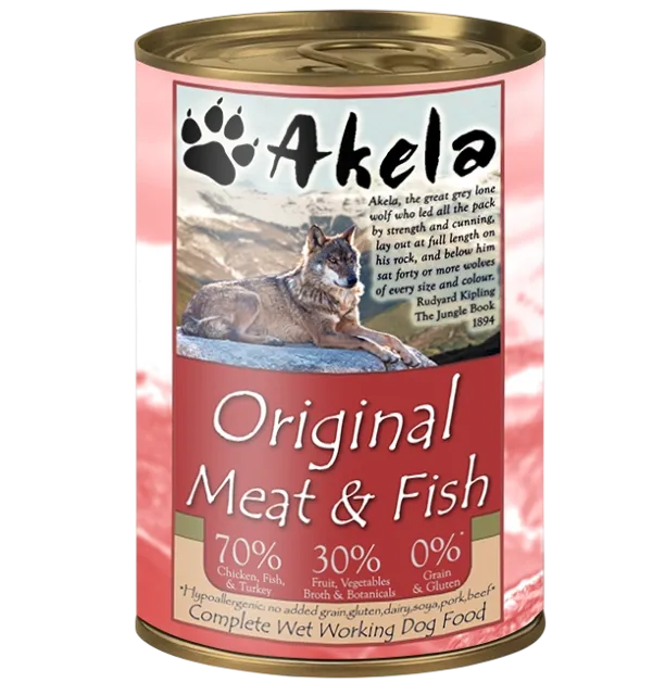 Akela Wet Working Dog Food – Original Meat & Fish