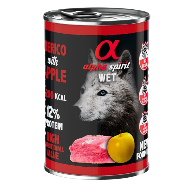Alpha Spirit Complete Wet Canned – Pork with Yellow Apple