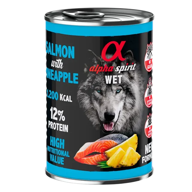 Alpha Spirit Complete Wet Canned – Salmon with Pineapple