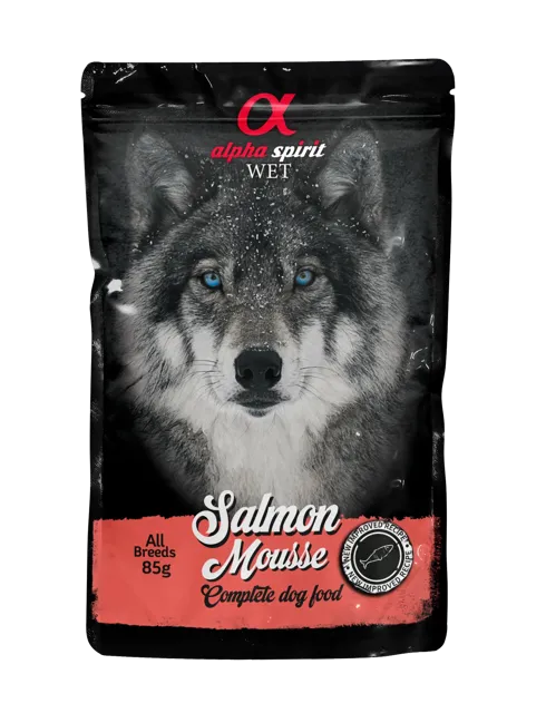 Alpha Spirit Complete Wet Pouch – Salmon Pate