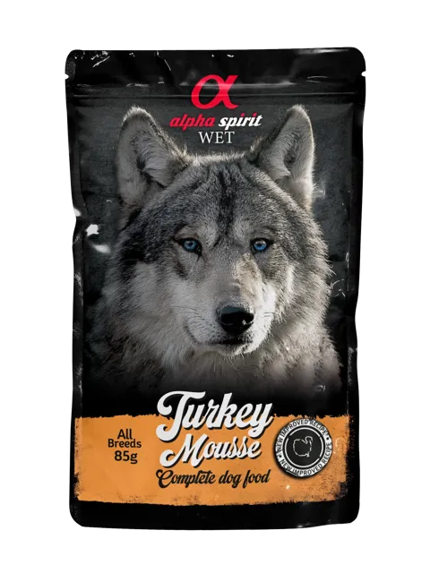 Alpha Spirit Complete Wet Pouch – Turkey Pate