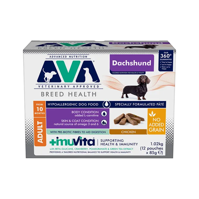 Ava Breed Health Dachshund Wet – Adult Pâté Pouches