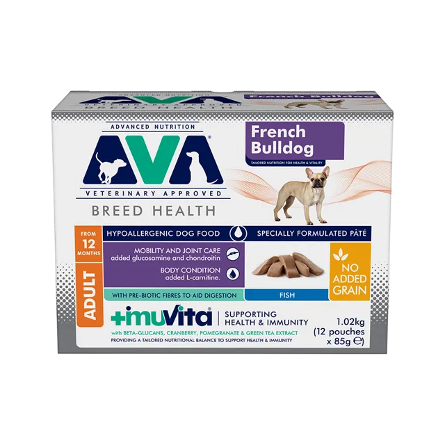 Ava Health & Vitality French Bulldog Wet – Adult Fish Pâté