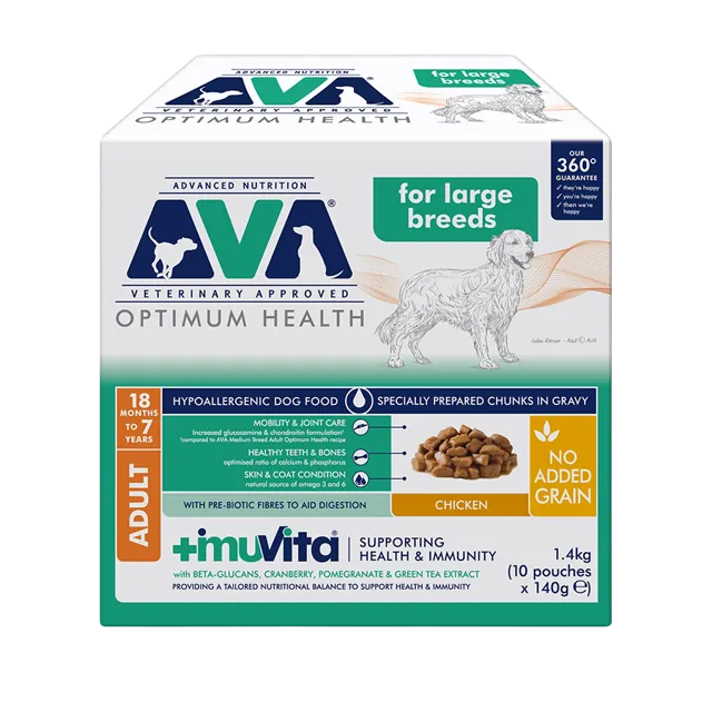 Ava Wet Food Adult Chunks in Gravy – Large Breed
