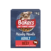 Bakers Meaty Meals Adult – Meaty Meals Adult Beef Dry Dog Food