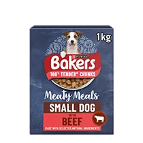 Bakers Meaty Meals Small Dog – Rich In Beef