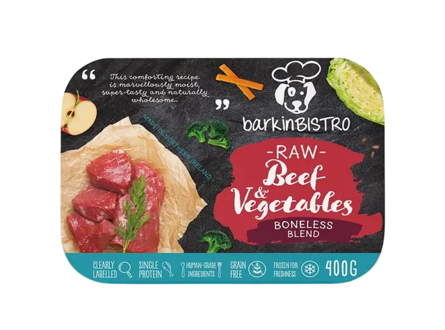 Barkin Bistro Boneless Blend Raw – Raw Beef & Vegetables