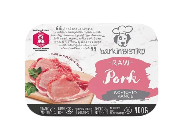 Barkin Bistro Raw 80:10:10 – Pork