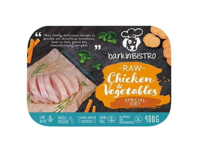 Barkin Bistro Special Diet Chicken & Vegetables Raw – —
