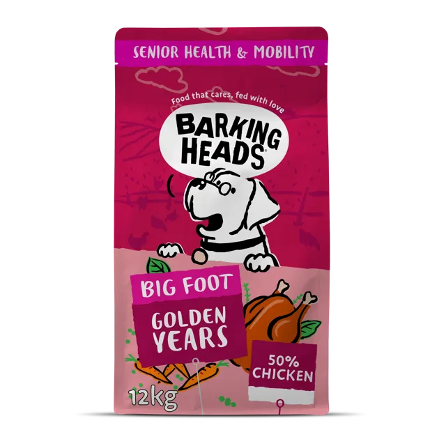 Barking Heads Big Foot Dry Food – Golden Years Chicken