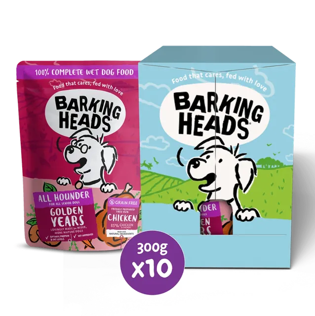Barking Heads Golden Years Wet – Chicken & Salmon