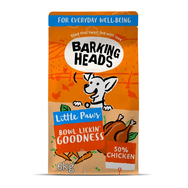 Barking Heads Little Paws Dry Food – Bowl Lickin' Chicken