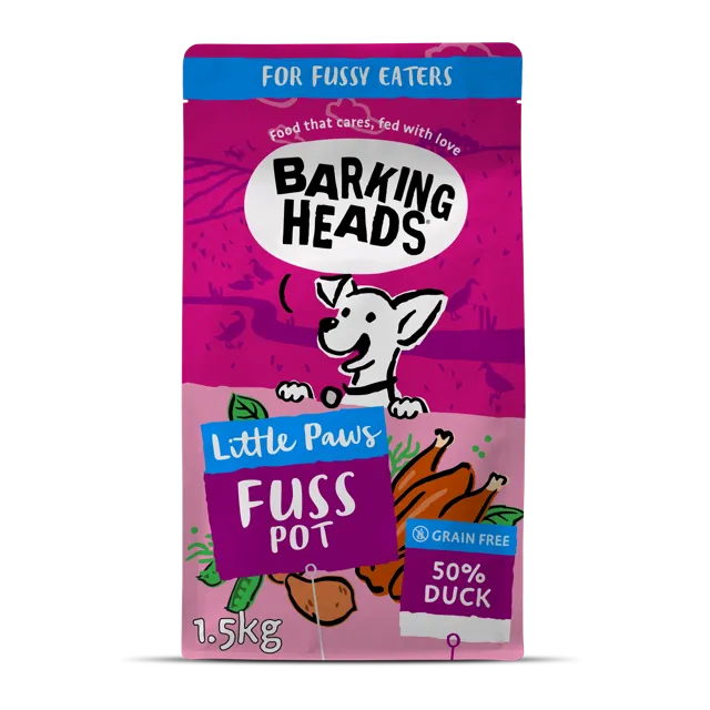 Barking Heads Little Paws Dry Food – Fuss Pot Duck