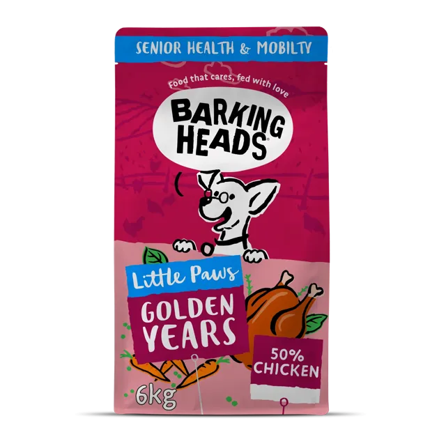 Barking Heads Little Paws Dry Food – Golden Years Chicken