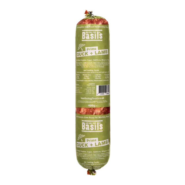Basil's Dog Food – Duck And Lamb