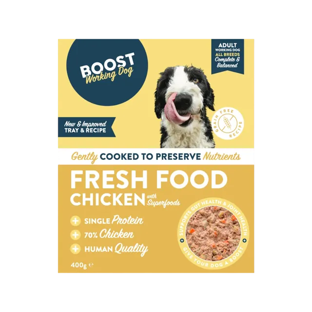 Boost Working Dog Trays – Chicken with Superfoods