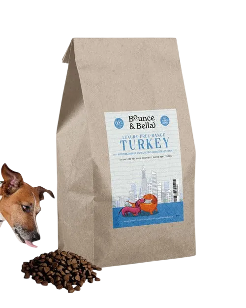 Bounce and Bella Luxury Grain-Free Small Breed – Free-Range Turkey