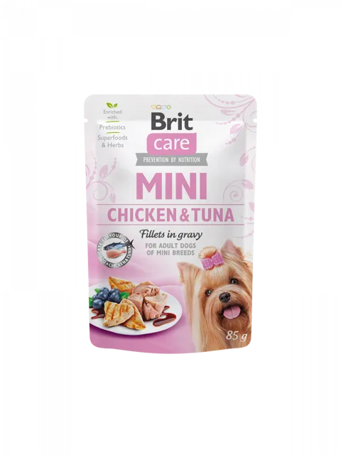 Brit Care Mini fillets in gravy – Chicken & Tuna