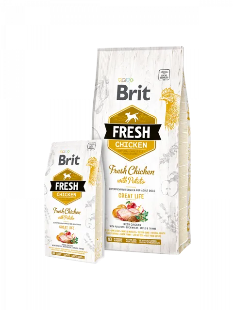 Brit Fresh Chicken with Potato Adult Great Life – —