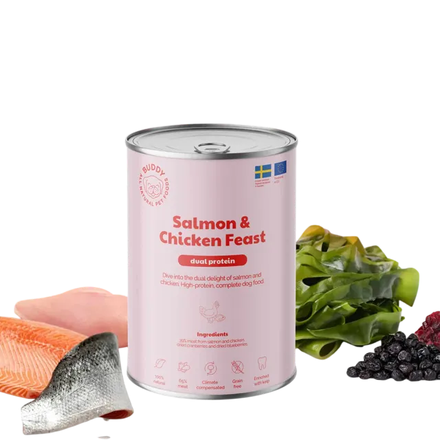 Buddy Wet Canned Pâté – Salmon & Chicken Feast