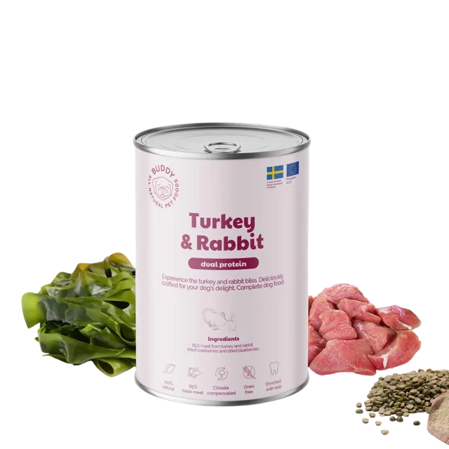 Buddy Wet Canned Pâté – Turkey & Rabbit