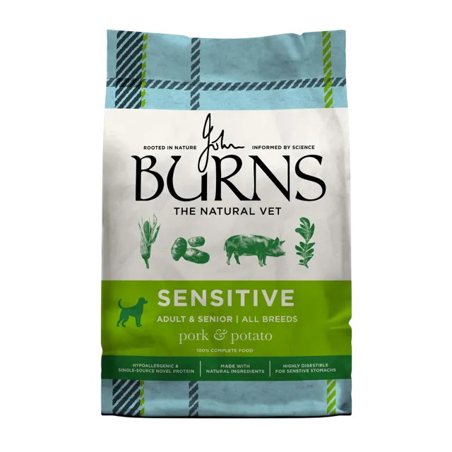 Burns Sensitive Grain Free – Pork & Potato