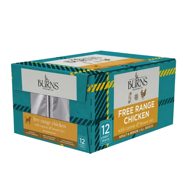 Burns Wet Food – Free Range Chicken with Carrots & Brown Rice