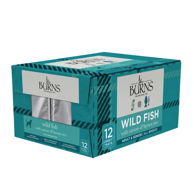 Burns Wet Food – Wild Fish with Carrots & Brown Rice