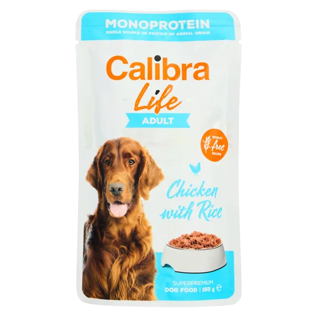 Calibra Dog Life Pouch Adult Chicken 10x150g – —