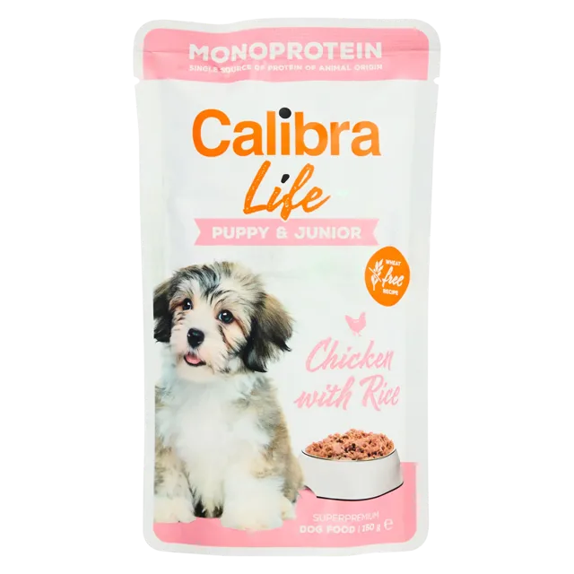 Calibra Dog Life Pouch Pup&Jnr Chicken 10x150g – —