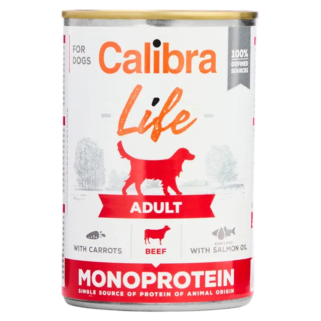 Calibra Life Adult Monoprotein Cans – Beef