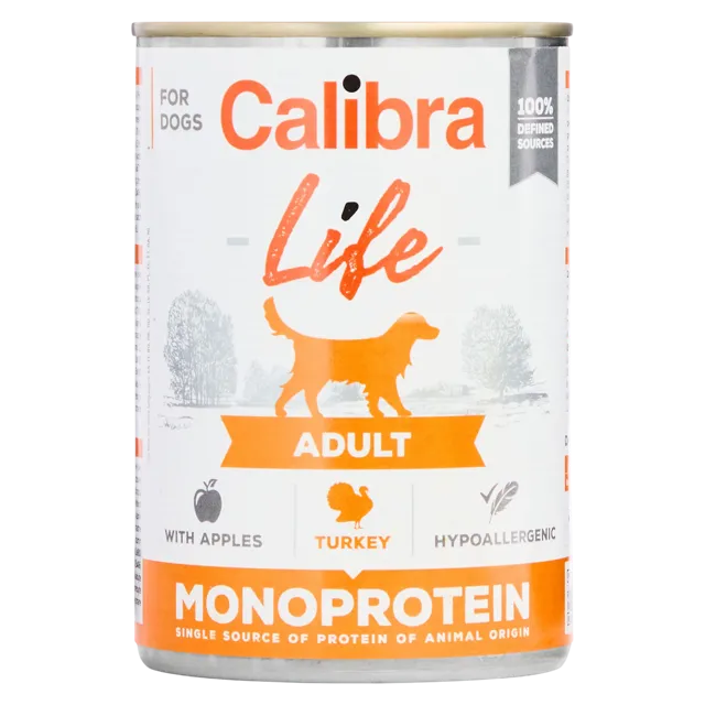 Calibra Life Adult Monoprotein Cans – Turkey