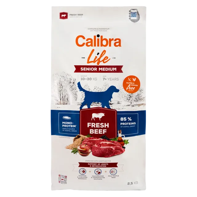 Calibra Life Fresh Beef Senior Medium – —