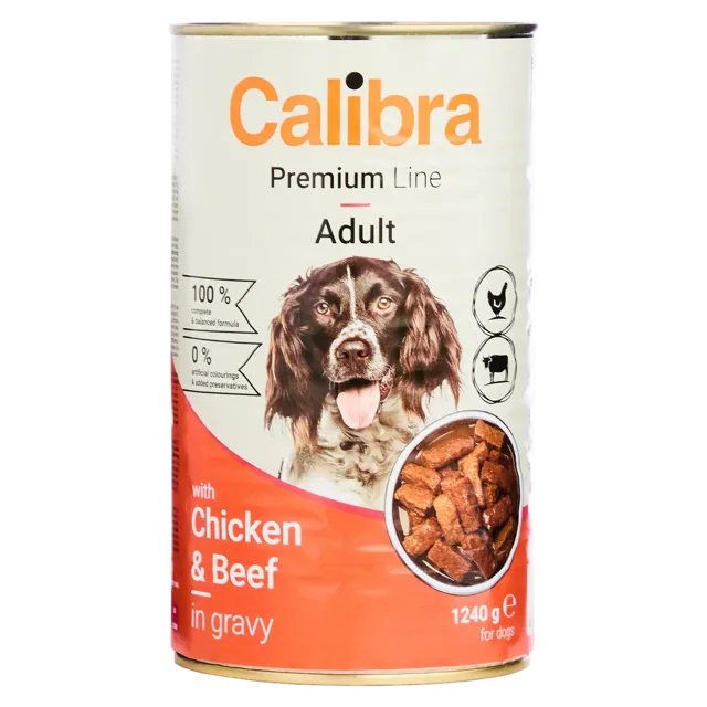 Calibra Premium Line Adult Cans – Chicken & Beef