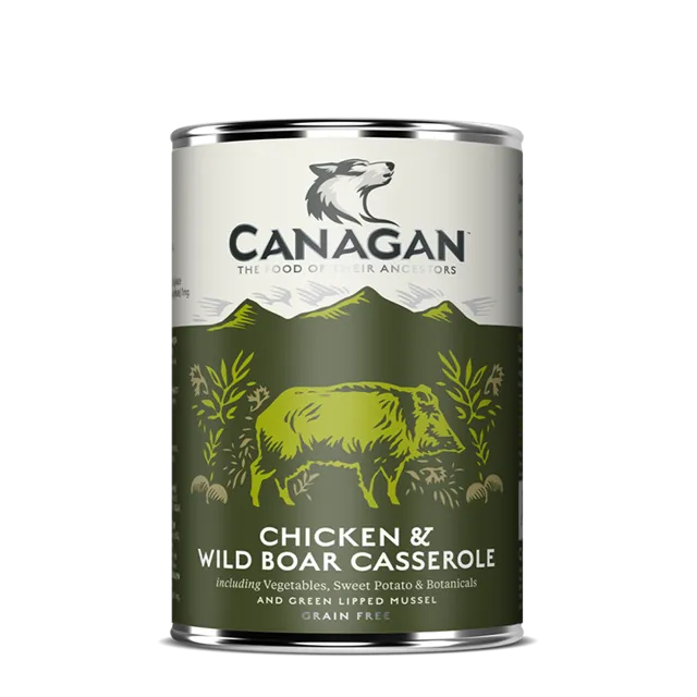Canagan Adult Tins – Chicken & Wild Boar Casserole