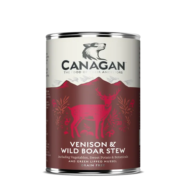 Canagan Adult Tins – Venison & Wild Boar Stew