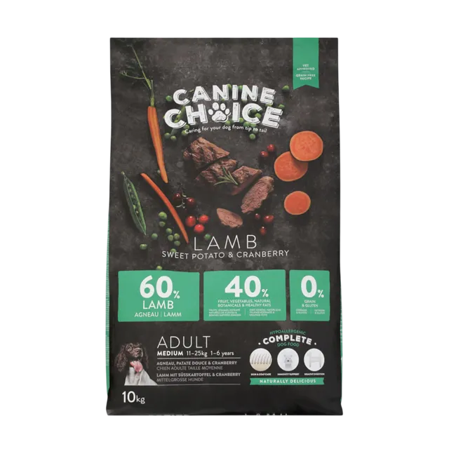 Canine Choice Adult Medium – Lamb