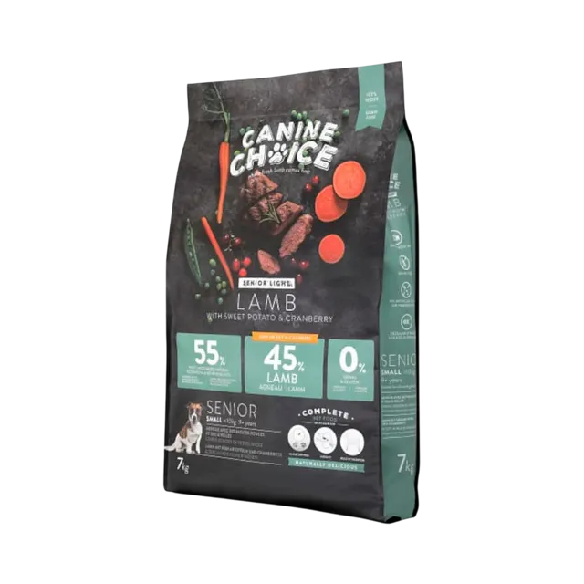 Canine Choice Senior Light – Small Breed Lamb (7kg)