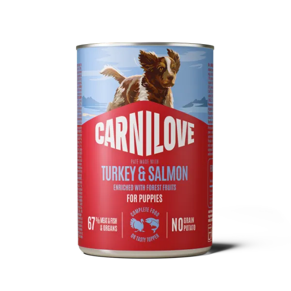 Carnilove Pate Cans – Turkey & Salmon (for puppies)