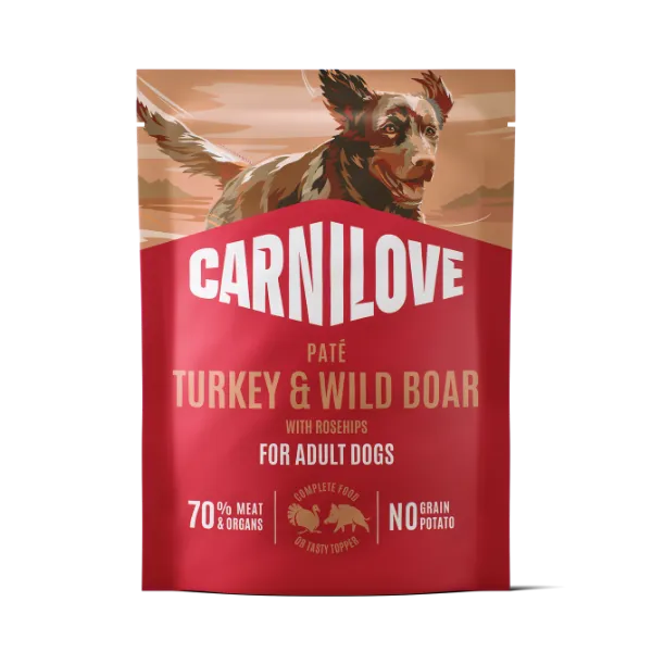 Carnilove Pate Pouches – Turkey & Wild Boar