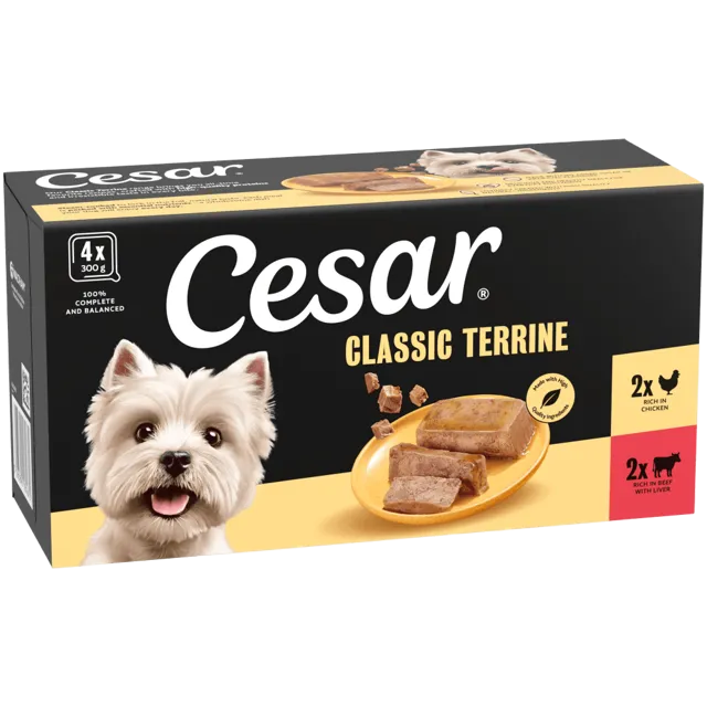 Cesar Classic Terrine Trays in Jelly – Beef & Chicken in Jelly