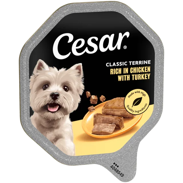 Cesar Classic Terrine Trays in Jelly – Chicken & Turkey in Jelly