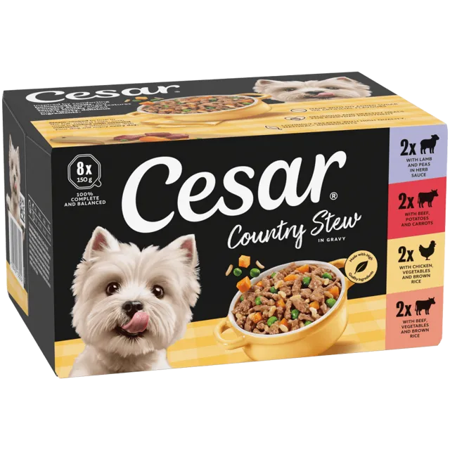 Cesar Country Stew Trays – Beef, Lamb & Chicken