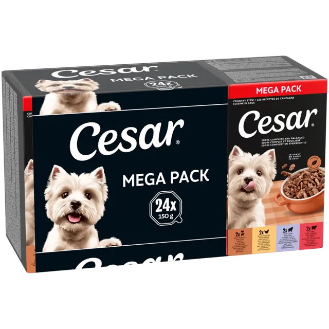 Cesar Country Stew Trays – Poultry, Beef & Lamb
