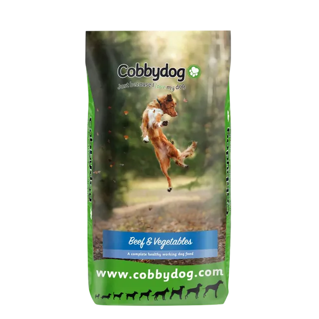 Cobbydog Working Dog Food – Beef & Vegetables
