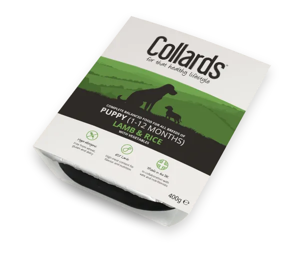 Collards Wet Dog Food Tray Puppy – Lamb & Rice
