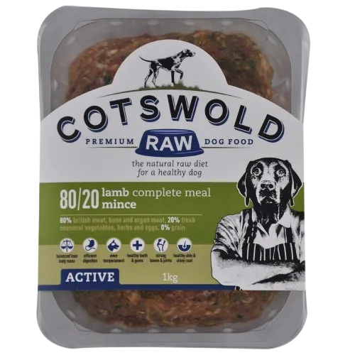 Cotswold Raw Active 80/20 Mince – Lamb