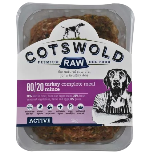 Cotswold Raw Active 80/20 Mince – Turkey