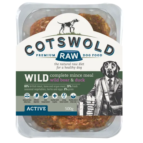 Cotswold Raw Active 80/20 Wild – Wild Boar & Duck
